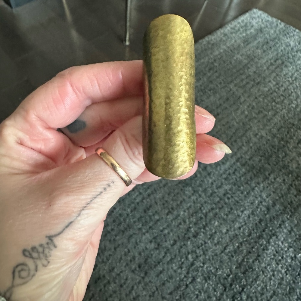 Gold Hammered Statement Ring